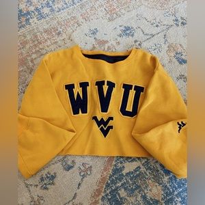WVU CROPPED CREWNECK